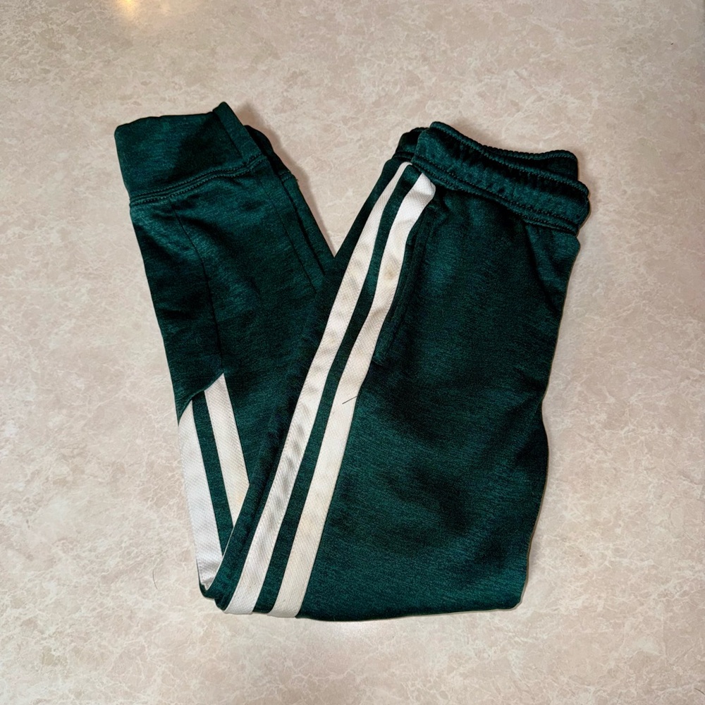 Sporto Kids Dark Green Joggers with White Accents